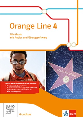 Orange Line 4 Grundkurs, m. 1 Beilage