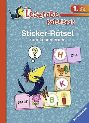 Leserabe, Rätselspaß - Sticker-Rätsel zum Lesenlernen (1. Lesestufe)