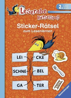 Sticker-Rtsel zum Lesenlernen - Leserabe, Rtselspa (2. Lesestufe)