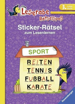 Leserabe: Sticker-Rätsel zum Lesenlernen (3. Lesestufe)