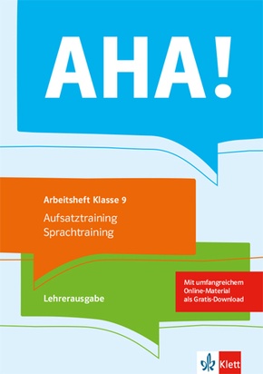 AHA! 9. Aufsatztraining / Sprachtraining