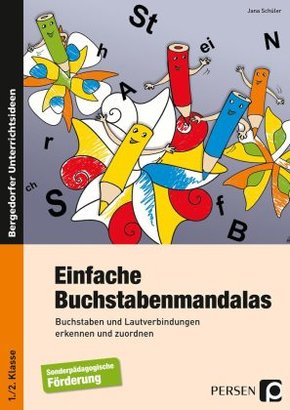 Einfache Buchstabenmandalas