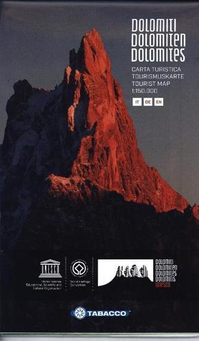 Tabacco Editrice Straßenkarte Dolomiten UNESCO