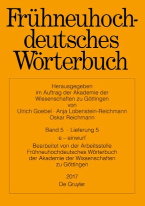 Frühneuhochdeutsches Wörterbuch: e - einwurf