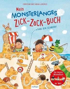 Mein monsterlanges Zick-Zack-Buch: Fang den Schnurk! Das längste Wimmelbuch der Welt