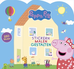 Peppa Pig-  Stickern Malen Gestalten