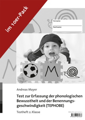 Test zur Erfassung der phonologischen Bewusstheit und der Benennungsgeschwindigkeit (TEPHOBE): Testheft 2. Klasse, m. Audio-CD (10 Expl.)