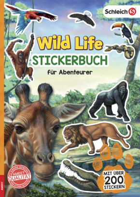 Schleich Wild Life - Stickerbuch für Abenteurer