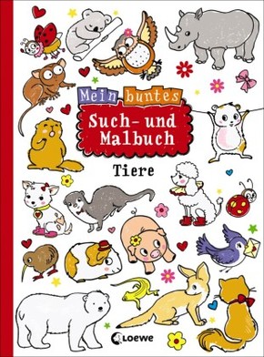 Mein buntes Such- und Malbuch: Tiere