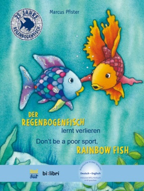 Der Regenbogenfisch lernt verlieren, Deutsch-Englisch