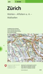 Landeskarte der Schweiz Z&uuml;rich