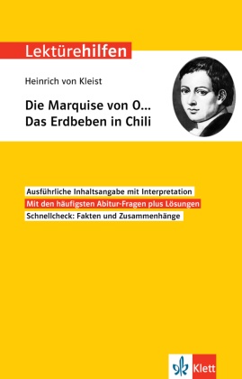 Klett Lektürehilfen Heinrich von Kleist, Die Marquise von O... Das Erdbeben in Chili