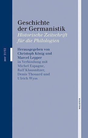 Geschichte der Germanistik - Bd.51/52