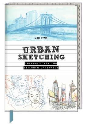 Inspirations- und Skizzenbuch mit Sammeltasche - Urban Sketching