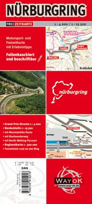 Nürburgring Motorsport- und Freizeitkarte mit Erlebnistipps