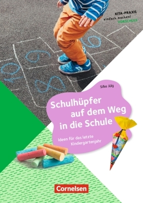 Schulhüpfer auf dem Weg in die Schule