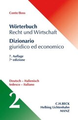 Wörterbuch Recht und Wirtschaft Band 2: Deutsch - Italienisch - Tl.2