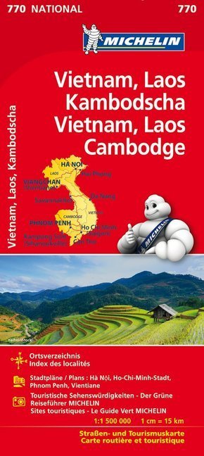 Michelin Karte Vietnam, Laos, Kambodscha. Vietnam, Laos, Cambodge -