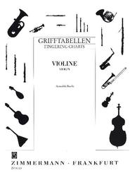Grifftabellen - Violine