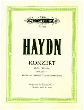 Konzert für Violine und Orchester G-Dur Hob. VIIa: 4 (Ausgabe für Violine und Klavier - Kadenzen vom Herausgeber)