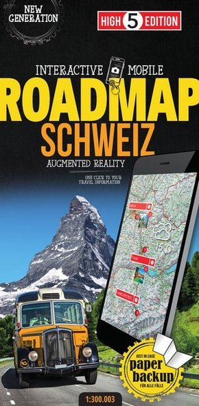 High 5 Edition Interactive Mobile Roadmap Schweiz. Switzerland / Suisse / Svizzera