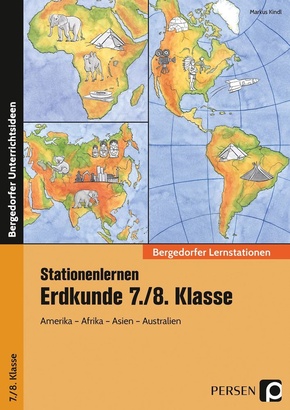 Stationenlernen Erdkunde 7./8. Klasse, m. 1 CD-ROM