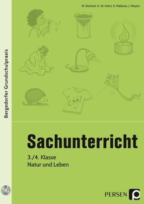 Sachunterricht - 3./4. Klasse, Natur und Leben, m. 1 CD-ROM