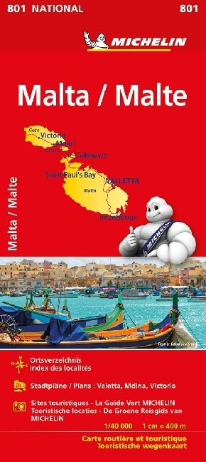 Michelin Karte Malta. Malte