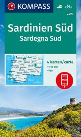 KOMPASS Wanderkarten-Set 2499 Sardinien Süd, Sardegna Sud (4 Karten) 1:50.000. Sardegna Sud -