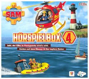 Feuerwehrmann Sam Hörspielbox, 3 Audio-CDs - Box.4