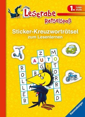 Leserabe, Rätselspaß - Sticker-Kreuzworträtsel zum Lesenlernen (1. Lesestufe)