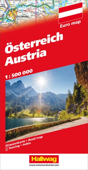 Österreich Strassenkarte 1:500 000