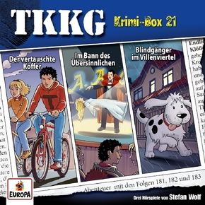Ein Fall für TKKG - Krimi-Box 21. Box.21, 3 Audio-CDs, 3 Audio-CD