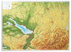 Relief Allgäu Bodensee 1:200.000, Reliefkarte