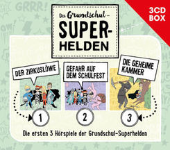 Die Grundschul-Superhelden, 3 Audio-CDs - Box.1