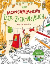 Mein monsterlanges Zick-Zack-Malbuch: Finde den Hoggel!