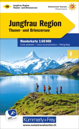 Kümmerly+Frey Karte Jungfrau-Region Wanderkarte