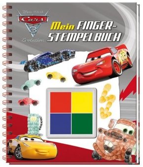 Disney Pixar Cars 3 Evolution - Mein Fingerstempelbuch