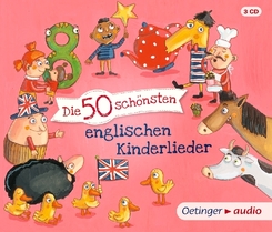 Die 50 schönsten englischen Kinderlieder, 3 Audio-CD