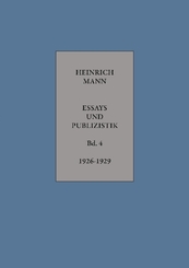 Essays und Publizistik: 1926-1929