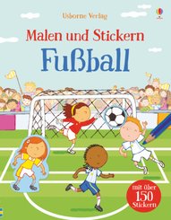 Malen und Stickern: Fußball