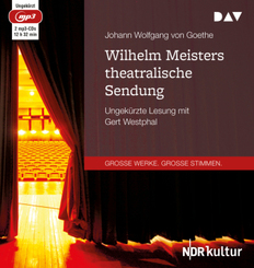 Wilhelm Meisters theatralische Sendung, 2 Audio-CD, 2 MP3