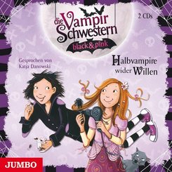 Die Vampirschwestern black & pink - Halbvampire wider Willen, 2 Audio-CD