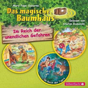Im Reich der unendlichen Gefahren. Die Hörbuchbox (Das magische Baumhaus), 3 Audio-CD
