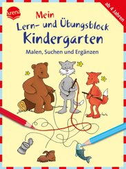 Mein Lern- und Übungsblock Kindergarten: Malen, Suchen und Ergänzen