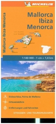 Michelin Karte Balearen (Mallorca, Ibiza, Menorca)