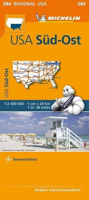 Michelin Karte USA Süd-Ost
