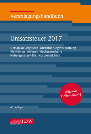 Veranlagungshandbuch Umsatzsteuer 2017 (USt 2017) .
