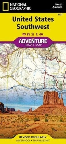 National Geographic Adventure Map United States, Southwest