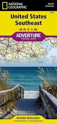 National Geographic Adventure Map United States, Southeast